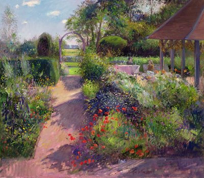 Pausa mattutina nel giardino, 1994 da Timothy Easton